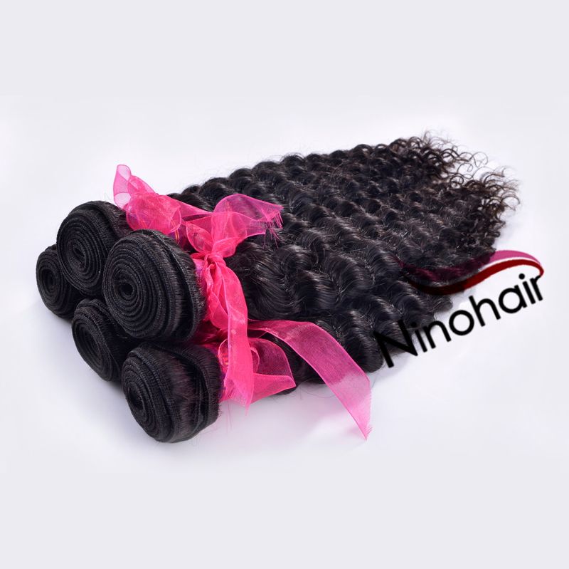 4A Grade Virgin Braizlian Hair Deep Curly Wave Natural Color 100% Human Hair Virgin Unprocessed Hair Bulk 