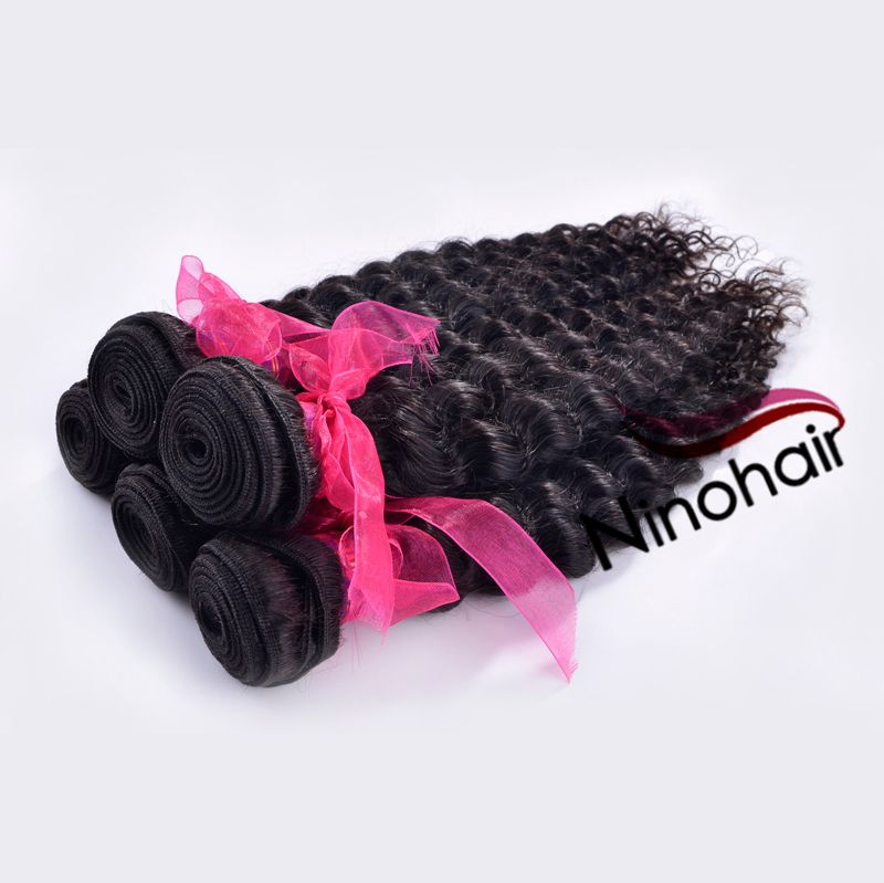 4A Grade Virgin Braizlian Hair Deep Curly Wave Natural Color 100% Human Hair Virgin Unprocessed Hair Bulk