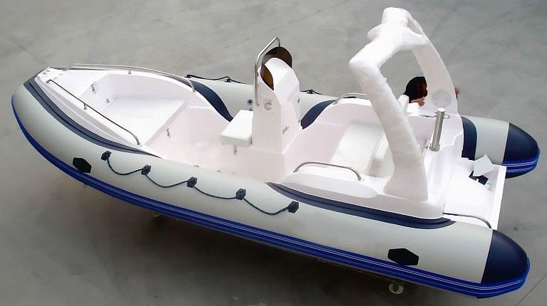 (CE) RIB boat fiberglass hull with PVC tube 