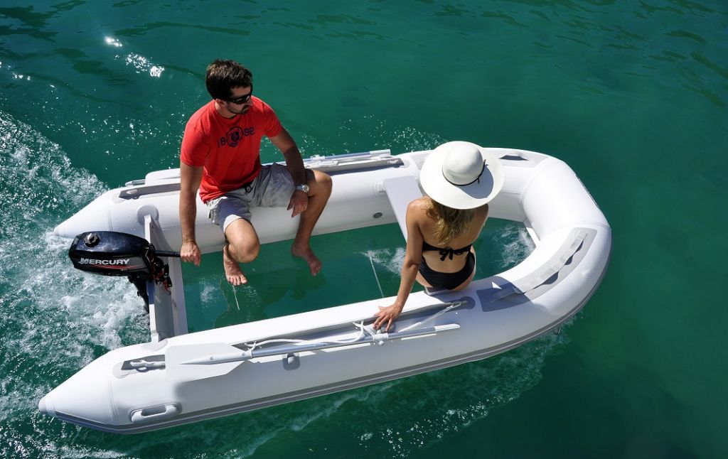 transparent V-hull 360,for tourism,inflatable boat,