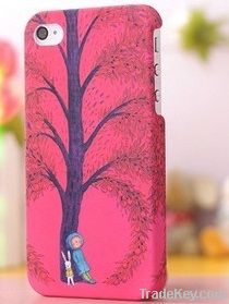case with caricature, noctilucent for IPHONE4