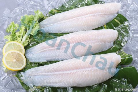 Pangasius fillet white well-trimmed