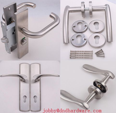 Lever Tube door Handles,solid handle, handle with plate