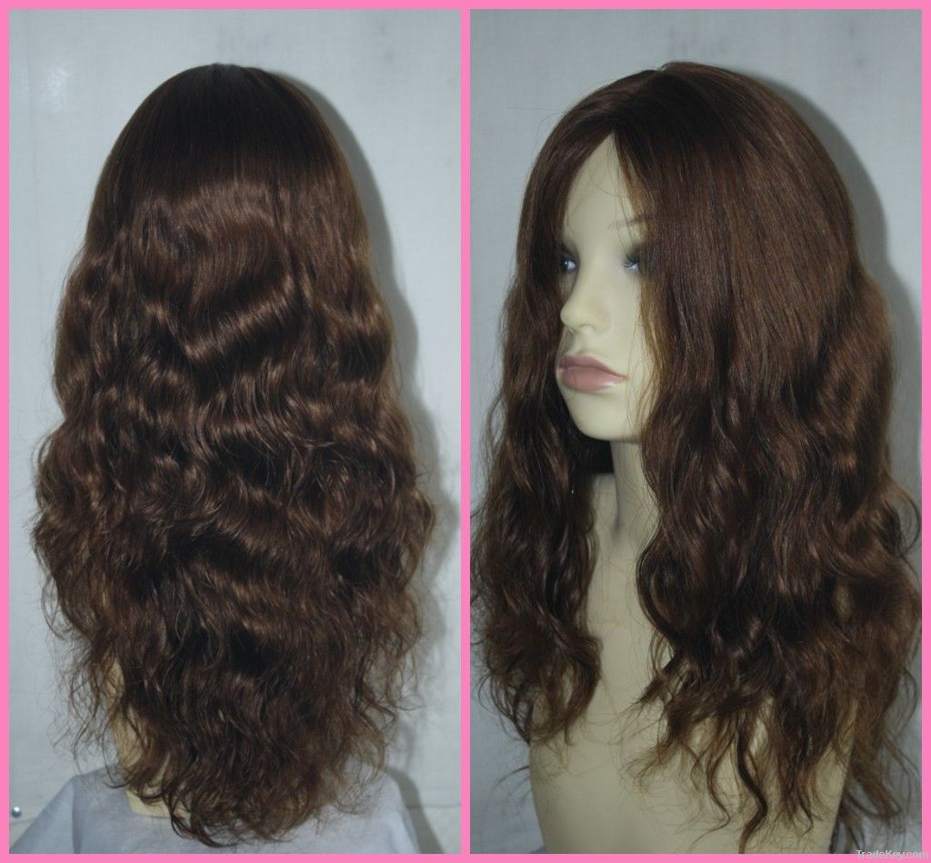 100% Mongolian virgin remy hair 16inch Jewish wig