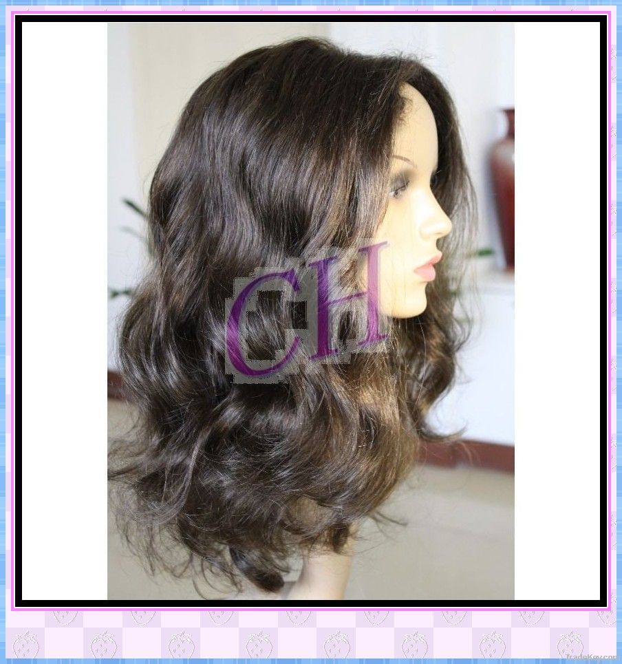 human remy hair full lace wig