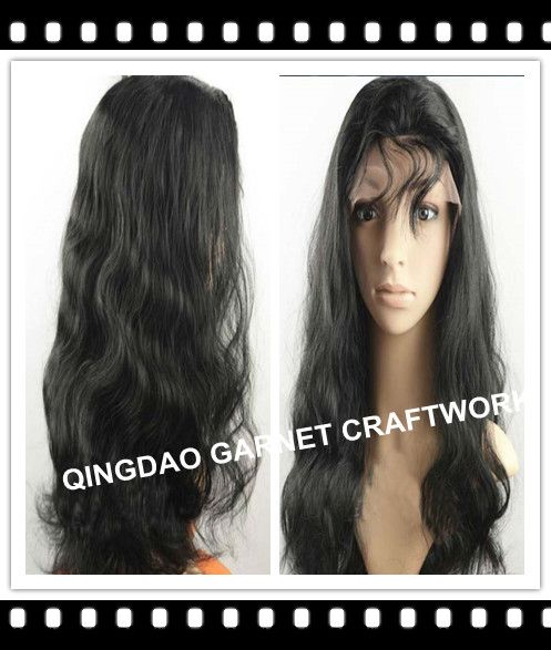 100%peruvian brazilian chinese Human Hair Full Lace Wig