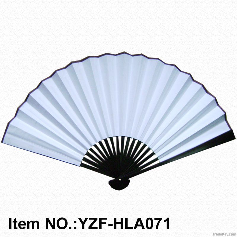 White paper hand fans for wedding gift
