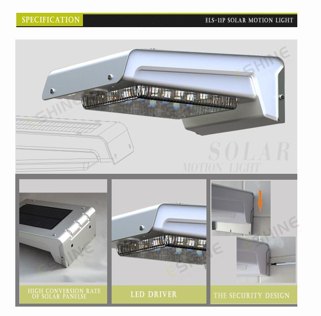 2013 Top Hot selling PIR IP65 solar garden light, solar lights for outdoor/home.