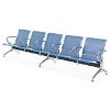 Metal chair with 5 seats is durable and elegant