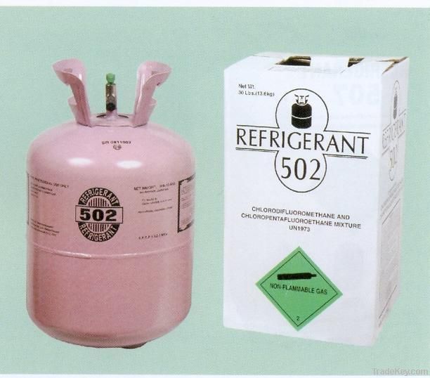 Pure gas refrigerant r502