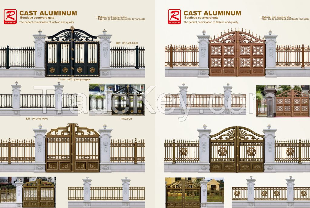 Supply cast aluminum gate cast aluminum doors 