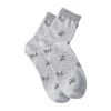 custom children socks with jacquard logo for 12-16 years