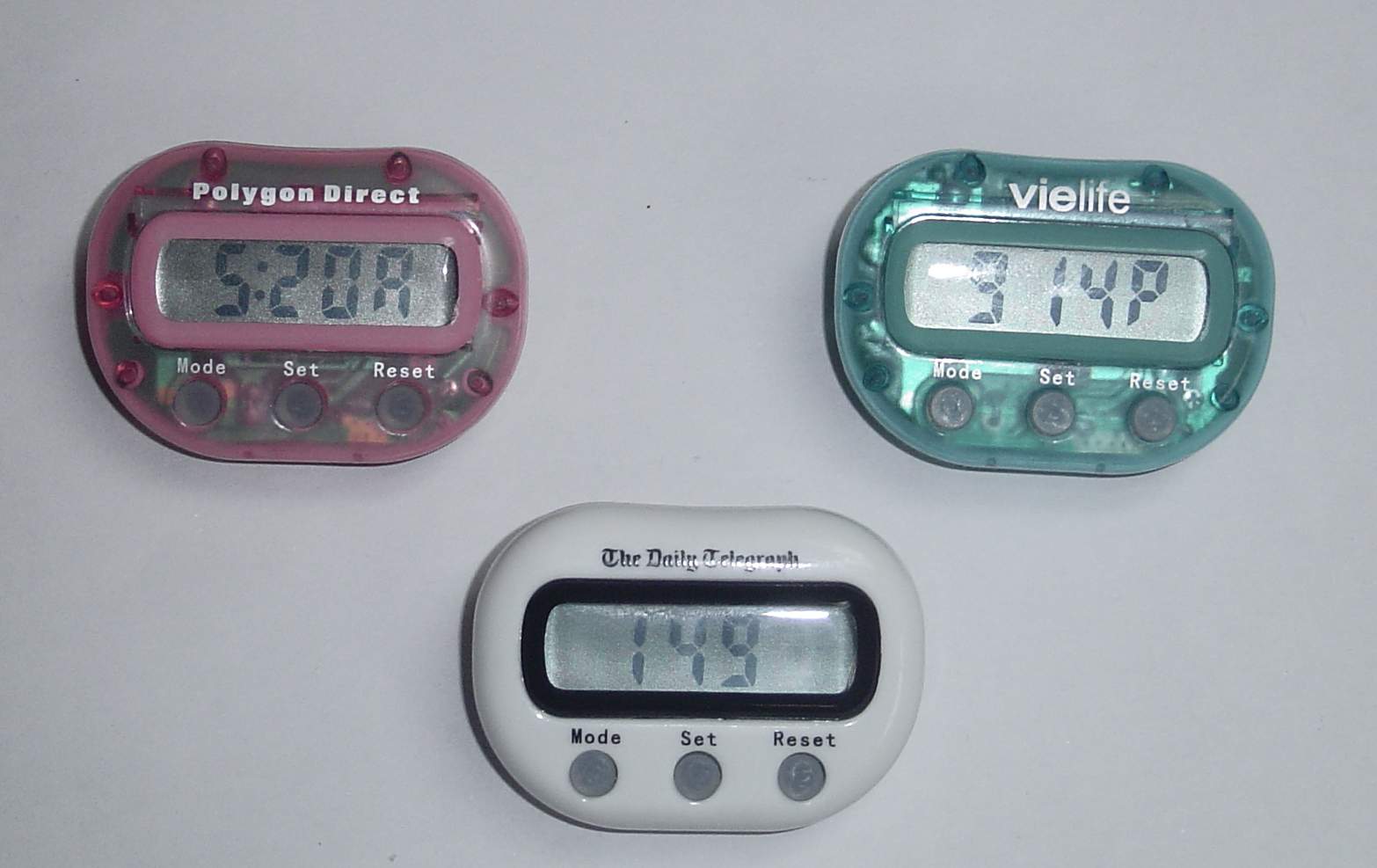 pedometer with LCD display
