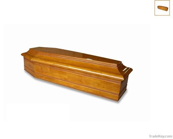 European Style Solid Wood Coffin (ES10)