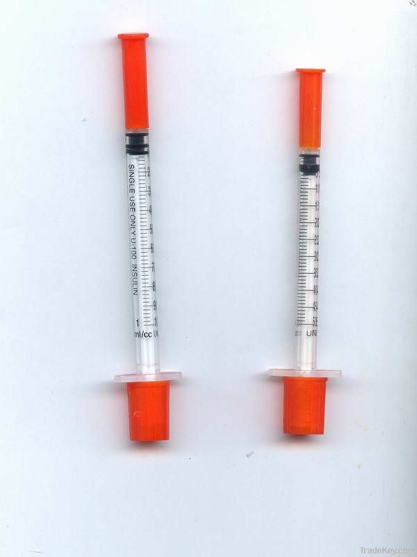 disposable insulin syringe
