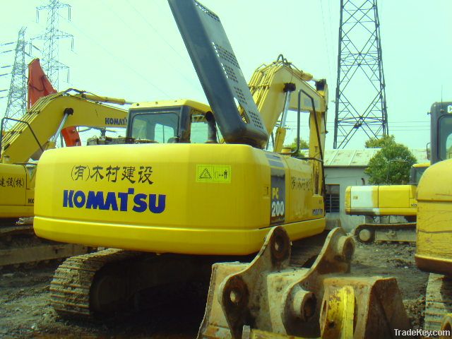 Used Komatsu Excavator, PC200-7