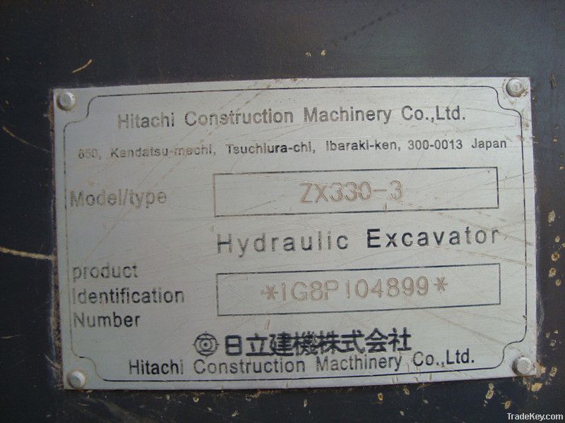 Used Hitachi Crawler Excavator ZX330-3