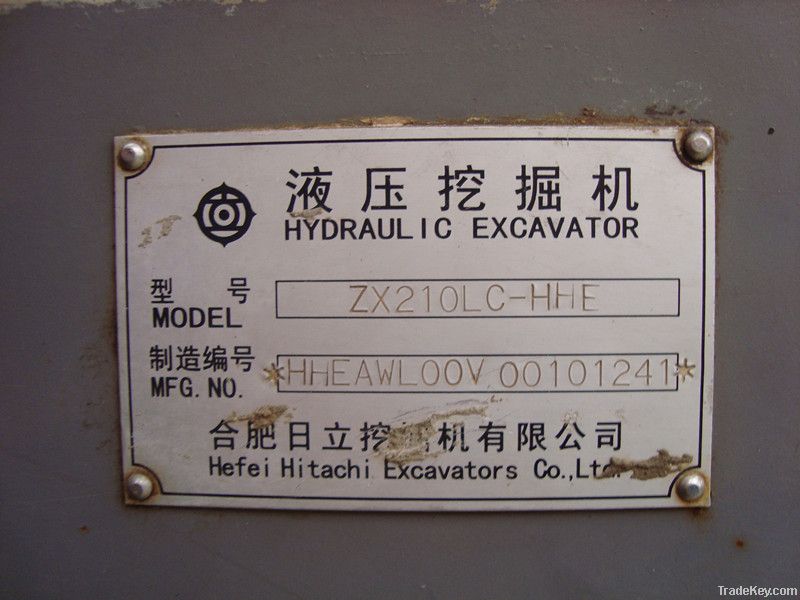 Used Excavator Hitachi ZX210LC-HHE