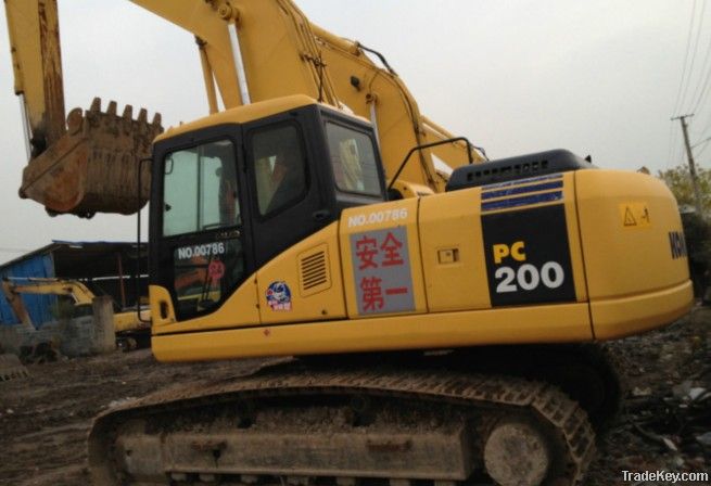 Used Komatsu Excavator, PC200