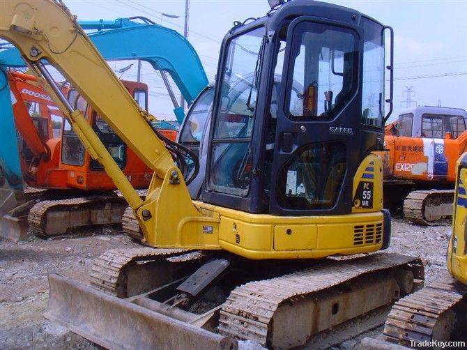 Used Komatsu PC55MR-2 Excavator, Small Excavator