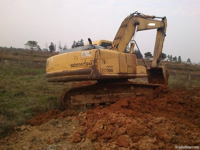 Second hand Komatsu PC200-6E Excavator