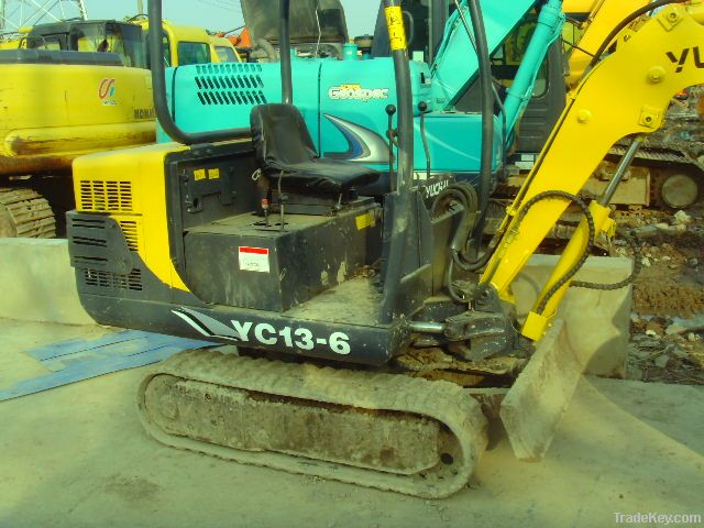 Used Mini Excavator , Yuchai YC13-6