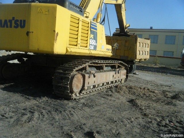 Used Big Crawler Excavator, Komatsu PC650