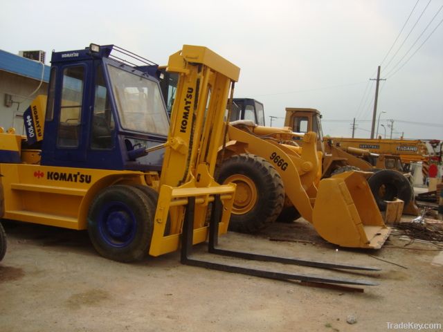 Used Komatsu Forklift, Komatsu Fd100 Forklift, Used Forklift 10t