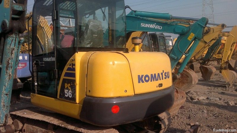 Used Small Excavator, Komatsu PC56-7 Excavator
