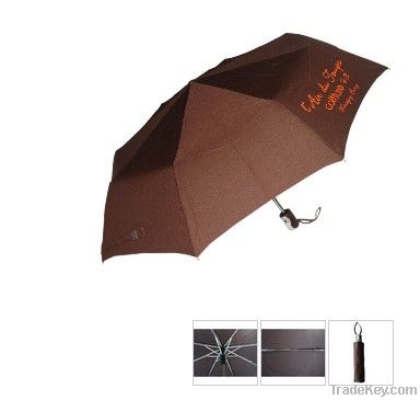 21inch 8ribs 3-section mini umbrella matching color  windproof system