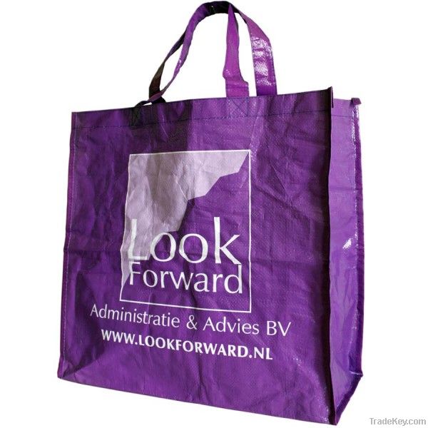 Laminated pp woven shopping bag