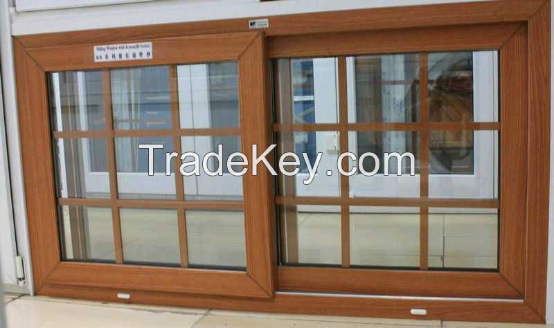 Sound proof PVC sliding window philippines price and design 5+9A+5 dou