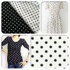 100% polyester chiffon polka dot fabric for maxi dress