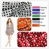 100% polyester silky soft charmeuse satin polka dot fabric