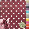 polka dot printed charmeuse satin fabric