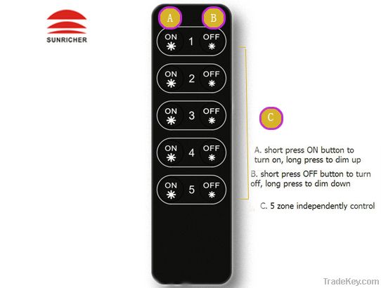 RF single color  led remote Dimmer switch