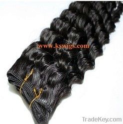 AAAA 100% High quality Indian human hair extension Deep Wave hair, 100g