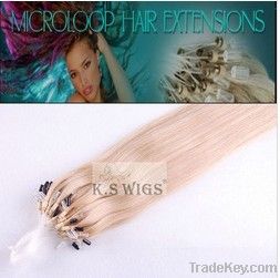 100% brazilian human hair weft-Micro ring hair