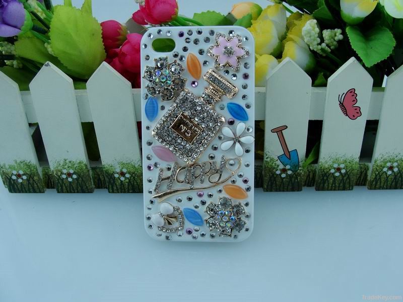 3D Style Customized Cell Phone Cases Using Crystal Rhinestone Acrylic