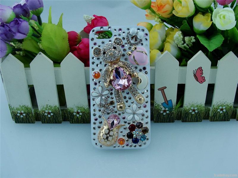 3D Style Customized Cell Phone Cases Using Crystal Rhinestone Acrylic