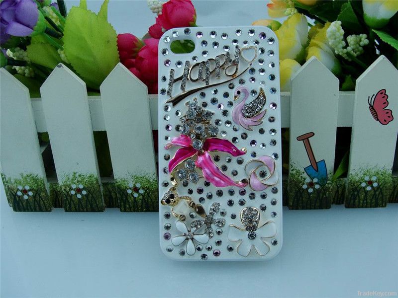 3D Style Customized Cell Phone Cases Using Crystal Rhinestone Acrylic