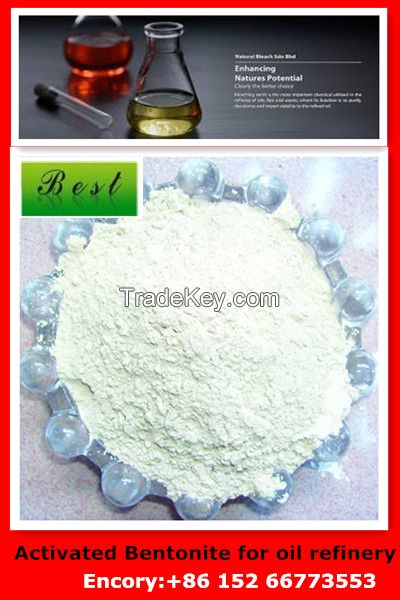 Bentonite bleaching earth for all kinds of oil refinery