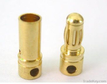 Banana connector  golden 2.0MM 3.5MM 4.0MM 5.0MM 6.0MM 8.0MM connector  rc accessories