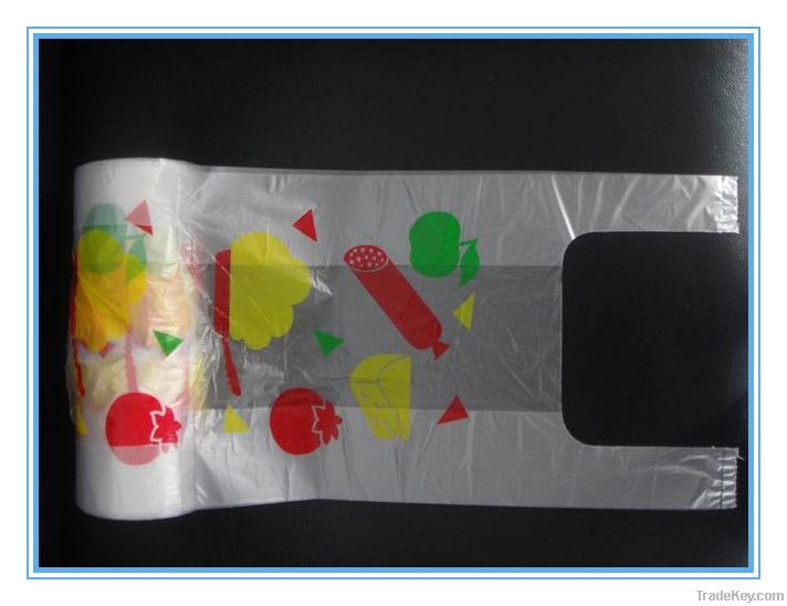 HDPE T-shirt  Bags on Roll