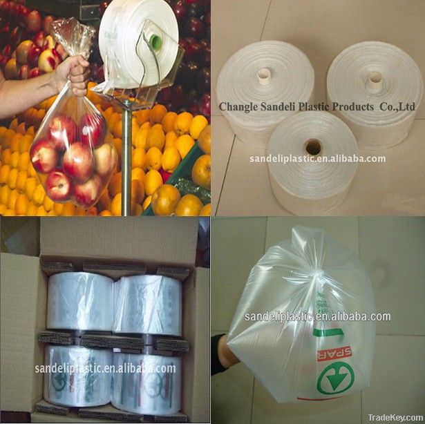 HDPE Grocery bag with core