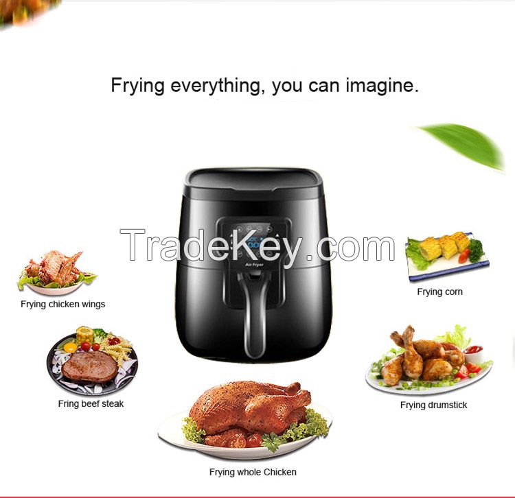 Latest 3.0L digital air fryer sensor touch control air fryer with digital display overheat protection