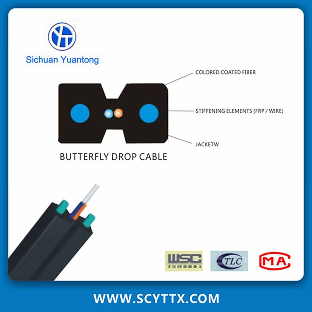 fiber optic cable ftth bow type drop cable