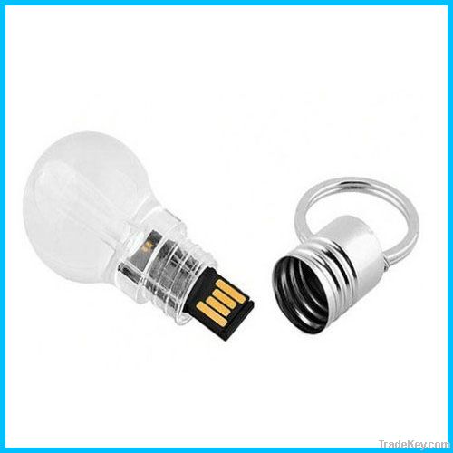 Hot sell gift Any color for inside lighting bulb shape thumbdrive