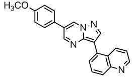 5-[6-(4-Methoxyphenyl)pyrazolo[1,5-a] pyrimidin-3-yl]quinoline