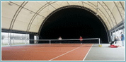 Tennis, indoor ventillated courts.